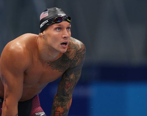 You May Need to Jump in the Pool to Cool Off After Seeing These Photos of Olympic Swimmer Caeleb Dressel Caeleb Dressel, Heptathlon, Team Usa Olympics, Olympic Swimming, Olympic Swimmers, Competitive Swimming, Olympic Gymnastics, Usa Olympics, Perfect People