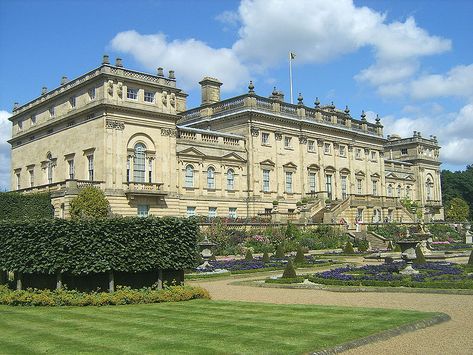 Harewood House,view from gardens,Yorkshire,England Harewood House, English Country Houses, Manor Homes, English Houses, English Manor Houses, Castle Mansion, Houses Mansions, Country Estates, Lots Of Windows