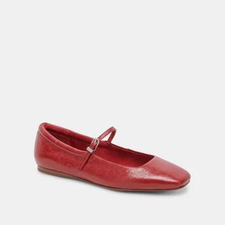 Reyes Ballet Flats Red Crinkle Patent | Women's Red Ballets – Dolce Vita Pop Of Color, Flat Color, Distressed Leather, Trending Now, Classic Elegance, Vibrant Red, Lady In Red, Ballet Flats, Color Pop