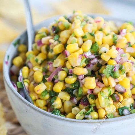 This is the REAL THING! Chipotle shared their corn salsa recipe on their official Tiktok account and this is how they make it! SO good! It is super easy and of course it is delicious! Grab the Chipotle Corn Salsa recipe and use it as an appetizer or dip, or pile it on your homemade burritos, burrito bowls, salads and quesadillas. YUM! Corn Salsa Chipotle Copycat Recipes, Corn Salsa Chipotle, Chipotle Corn Salsa Recipe, Roasted Chili Corn Salsa, Chili Corn Salsa, Homemade Burritos, Chipotle Corn Salsa, Chipotle Corn, Chipotle Copycat Recipes