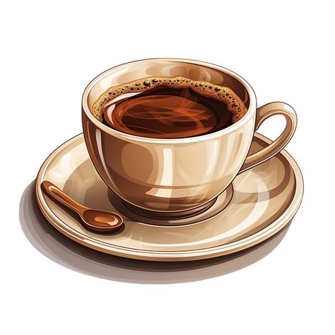 Coffee Cup Art Illustration, AI generated Images Of Coffee Cups, Cup Of Coffee Drawing, Coffee Art Illustration, Coffee Illustration Art, Cup Of Coffee Illustration, Cups Illustration, Coffee Painting Canvas, Coffee Draw, Coffee Mug Illustration