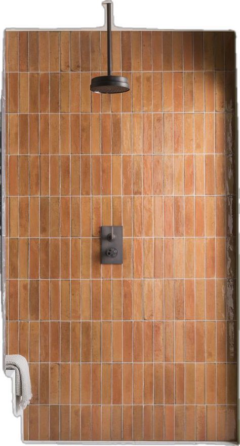 Orange Tile Bathroom, Layout Bathroom, Mandarin Stone, The Hoxton, Orange Tiles, Bathroom Layouts, Orange Bathrooms, Tiles Mosaic, Casa Country