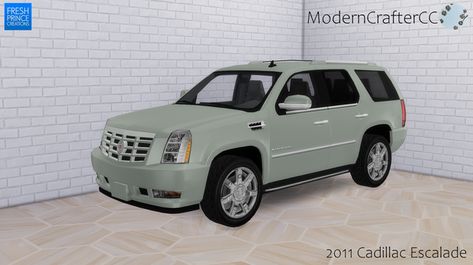 The Sims 4 - 2011 Cadillac Escalade | Patreon Tumblr Car, Download Sims, Exotic Sports Cars, The Sims 3, Fresh Prince, Best Sims, Cc Finds, Cadillac Escalade, The Sims4