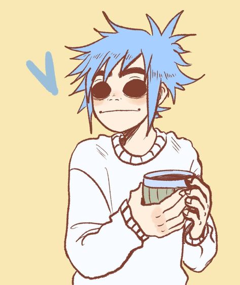 To warm your heart #gorillaz #2D #stuartpot #fanart 2d Gorillaz Fanart Cute, 2d Gorillaz Fanart, Gorillaz Fanart, Gorillaz 2d, 2d Gorillaz, 2-d Gorillaz, Silly Monkey, Gorillaz Fan Art, Monkeys Band