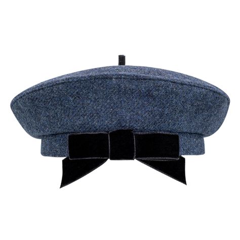 Overview: The French Bow Beret embodies timeless elegance and French chic style. Handcrafted from pure, high-quality wool, this dark blue beret is a must-have fashion accessory. Its minimalistic and classic design is elevated by an elegant bow, adding a touch of uniqueness.  Key features include: * High-quality material: Made from pure wool, velvet and cotton for exceptional warmth and softness. * Chic design: The addition of an elegant bow brings sophistication to this timeless classic. * Handmade: Each beret is carefully crafted by hand for unparalleled quality. * Versatile style: Perfect for both casual and formal looks, this beret complements any occasion. * Dark hue: The deep blue adds a note of sophistication to any outfit. The French Bow Beret is the perfect choice for those seeking French Chic Style, Blue Beret, French Chic Fashion, Wool Beret, Blue Accessories, Wool Berets, Fancy Hats, Wool Handmade, French Chic