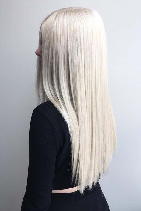 Platinum Blonde Hair Color, Icy Blonde Hair, White Blonde Hair, Straight Blonde Hair, Hair White, Silver Blonde, Platinum Hair, Blonde Hair Inspiration, Blonde Hair Shades