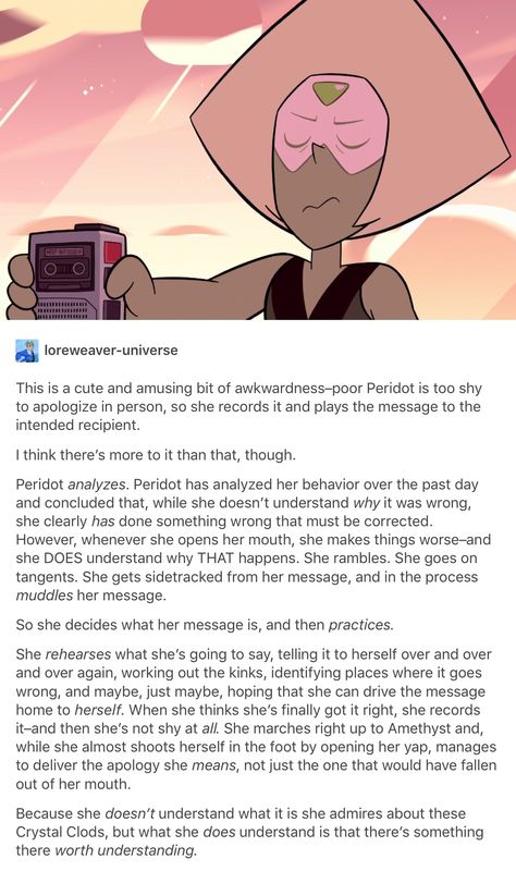 Peridot's way to an apology, Steven Universe Steven Universe Headcanon, Stephen Universe, Steven Universe Peridot, Steven Universe Theories, Steven Uni, Peridot Steven Universe, A Cartoon Character, Smol Bean, Steven Universe Memes