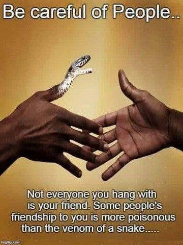 Be careful not everyone you hang with is your friend.  Some people's friendship to you is more poisonous than the venom of a snake Snake Quotes, Fake Words, False Friends, Quotes Friendship, Happy Friendship Day, Fake People, Fake Friends, Super Quotes, Trendy Quotes