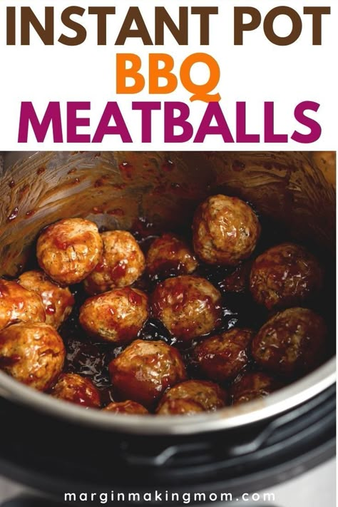 Instantpot Meatballs, Instant Pot Bbq Meatballs, Instant Pot Grape Jelly, Easy Bbq Meatballs, Bbq Grape Jelly Meatballs, Instant Pot Meatballs, Bbq Meatball Recipe, Jelly Meatballs, Grape Jelly Meatballs