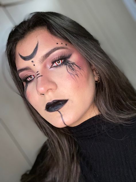 Wolf Makeup, Makeup For Halloween, Witch Makeup, Fantasias Halloween, Halloween Witch, Costume Ideas, Halloween Makeup, Halloween Costume, Halloween Face