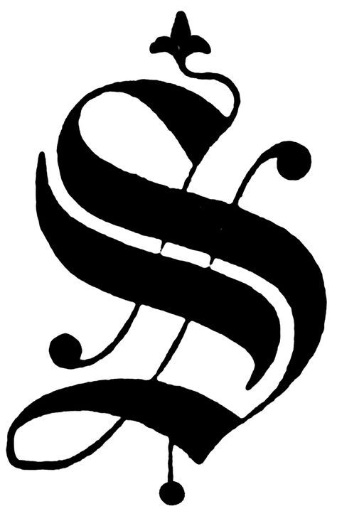 S, Old English fancy text | ClipArt ETC Fancy Letter S, Letter S Calligraphy, Letter S Tattoo, Old English Letters, English Calligraphy, The Letter S, Alfabet Letters, Old English Font, Illumination Art