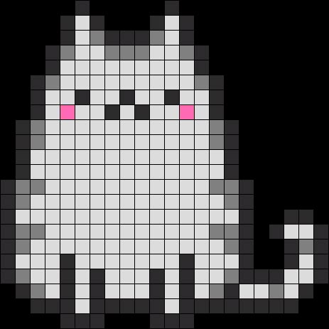 Pusheen Sitting Perler Bead Pattern / Bead Sprite Pixel Art Chat, Pixel Quilts, Pixel Art Kawaii, Perler Beads Ideas, Modele Pixel Art, Fuse Bead Patterns, Art Perle, Motifs Perler, Pixel Crochet