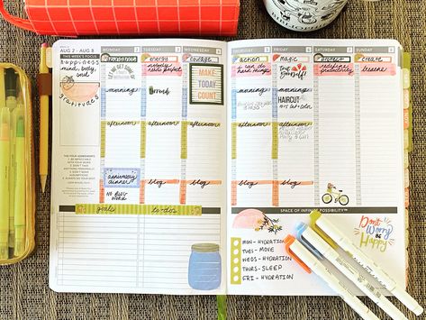 Planner Weekly Layout, Morning Gratitude, Planning System, Avoid Burnout, Family Schedule, Weekly Layout, Creative Journaling, My Plate, How To Shade