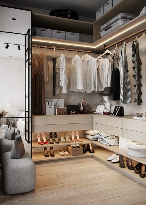 Luxury Closets, Dressing Room Closet, Dream Closet Design, Walk In Closet Design, Walking Closet, Closet Design Layout, Luxury Closets Design, Wardrobe Interior Design, Wardrobe Room