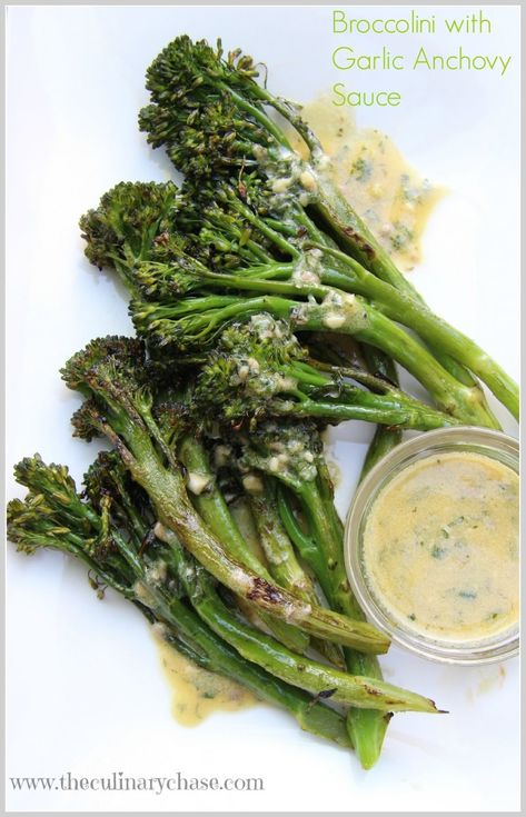 Anchovy Recipes, Broccolini Recipe, Grilled Broccolini, Anchovy Sauce, End Of Spring, Veggie Side Dishes, Back Deck, Left Out, Vegetable Sides