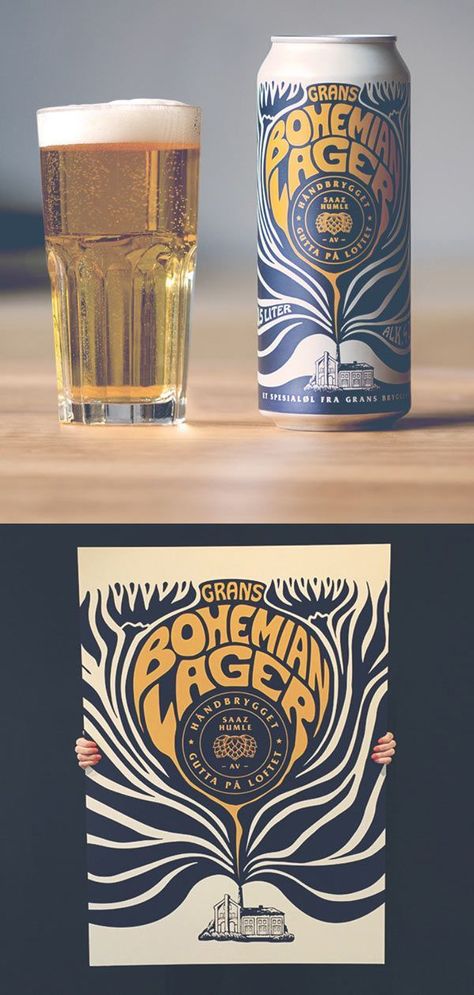 Beer Label Art, Beer Branding Design, Craft Beer Design, Craft Beer Packaging, Beer Packaging Design, Craft Beer Labels, Pint Beer, Brewery Design, Beer Branding