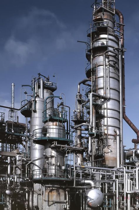 Refinery. Detailed view of a petrochemical refinery.(Analog image , #Aff, #view, #Detailed, #Refinery, #petrochemical, #image #ad Oil Factory, Petrochemical Industry, Oil Rig Jobs, Water Poster, Oil Refinery, Big Cities, Shadow Photos, Chemical Industry, Pastel Colour Palette