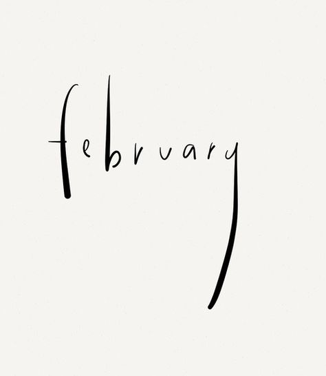 February In Cursive, Typography Letters, Typography Inspiration, Brush Lettering, Typography Fonts, Type Design, Inspire Me, Typography Design, Handwriting