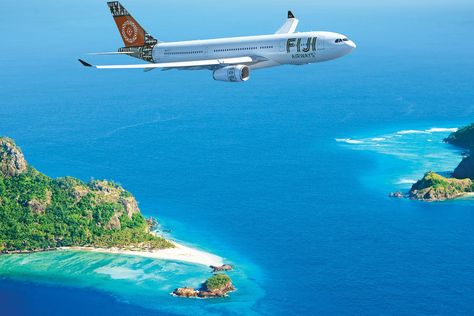 Fiji Airways has an amazing limited-time offer for cheap flights from Los Angeles and San Francisco. For only $777 round-trip, you can get yourself all the way to Fiji. This one of the most affordable prices we've seen for this routing. Scared Of Flying, Fiji Airways, Fly To Fiji, Fiji Resort, Fiji Beach, Fiji Travel, New Zealand Adventure, South Pacific Islands, Plane Ticket