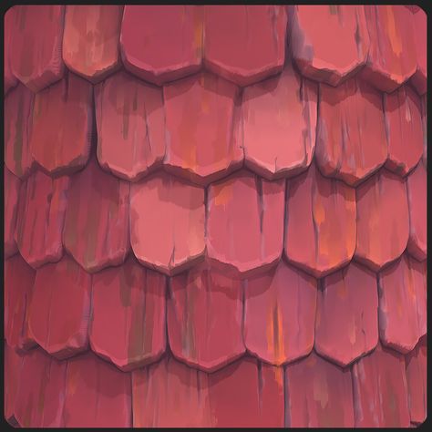 Hand Painted Textures For Games, Fabric Texture Drawing, Rendering Textures, Roof Texture, Stylized Texture, Texture Reference, Painted Wood Texture, Game Level Design, Game Textures