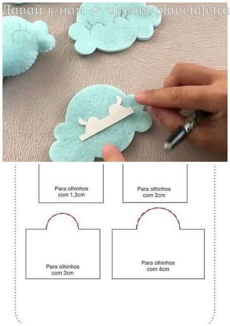 Best 12 mobile cloud tuto pattern free sewing – SkillOfKing.Com Pattern Free Sewing, Felt Hearts Crafts, Bear Felt, Sewing Cushions, Felt Crafts Patterns, Baby Sewing Projects, Brick Stitch Earrings, Felt Pattern, Handmade Hair Bows