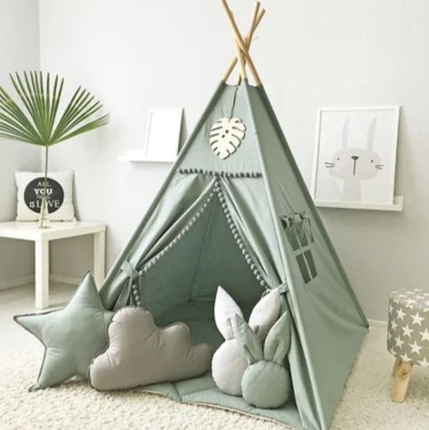 Teepee Diy, Canvas Teepee Tent, Diy Tipi, Canvas Teepee, Wooden Feather, Childrens Teepee, Play Teepee, Diy Teepee, Indoor Tents