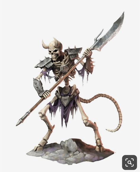 Undead Warrior, Skeleton Warrior, D D Monsters, Dnd Monsters, Monster Concept Art, Fantasy Races, A Skeleton, Fantasy Monster, Monster Art