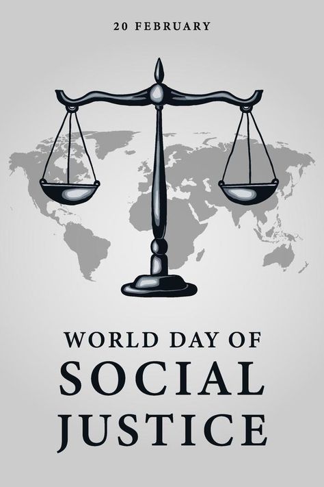 world day of social justice banner design with illustration scales of justice. vector World Day Of Social Justice, Lawyer Logo Design, Justice Logo, Lawyer Logo, Scales Of Justice, General Ideas, Beautiful Symbols, Space Baby, World Days