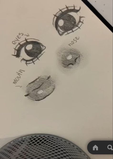 Eye Drawing Tutorials, Cute Sketches, Art Tools Drawing, Easy Drawings Sketches, Cute Doodles Drawings, Doodle Art Designs, Cute Easy Drawings, Hand Art Drawing, Book Art Drawings