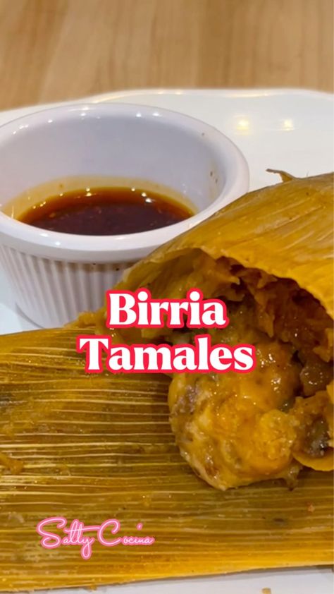 Birria Tamales | Tamale recipe with a little twist! What is your favorite tamale recipe? #tamales #birria #recipeshare Ingredients: 5 lbs boneless chuck roast 16... | By Salty Cocina Boneless Chuck Roast, Homemade Tamales Recipe, Salty Cocina, Homemade Tamales, Tamale Recipe, Hispanic Food, International Food, Chuck Roast, Main Course Recipes