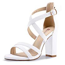 Check this out! Nice High Heels, Homecoming Heels, High School Dresses, Hoco Shoes, Spring Formal Dresses, Strapped Heels, Concerts Outfits, 8th Grade Formal, Dress Shoes For Women