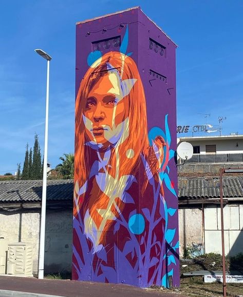 Portrait Mural, Art Graf, Stencil Street Art, Installation Street Art, Antibes France, Wall Street Art, Public Artwork, Denver Art Museum, Murals Street Art