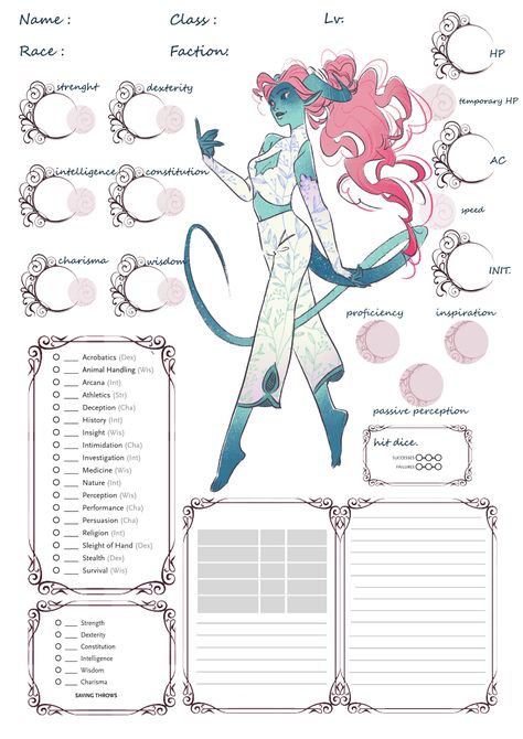 Dnd Character Sheets, Dnd Paladin, Dnd Diy, Dnd Character Sheet, Dnd Crafts, Character Sheet Template, Dnd Races, Character Sheets, Dnd Art