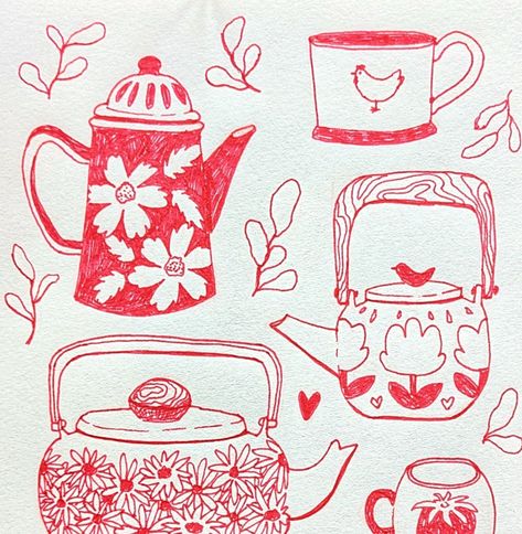 Calm drawings on the theme of tea drinking for #art_mate_challenge ☕✨ So nice to have some time with a sketchbook and without expectations 🌿 . . . . #art_mate_gallery #sketching #sketchbook #gelpendrawing #sketch #sketch_daily #whattodraw #drawingideas #drawing #art #tea #teatime #coffeetime Tea Bag Illustration, Drinking Tea Illustration, Tea Time Illustration, Gel Pen Drawings, Tea Illustration, Bag Illustration, Sketch Daily, Book Illustration Art, What To Draw