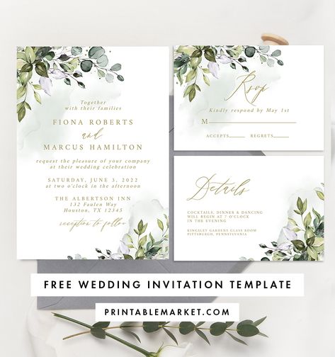 14 Free Wedding Program Templates Wedding Card Templates Free, Eucalyptus Invitation Template, Free Wedding Program Template Download, Wedding Programs Template Free Download, Wedding Card Template Free Editable, Editable Wedding Invitations Free, Free Wedding Invitation Templates Editable, Wedding Templates Printable Free, Editable Invitations Free Templates