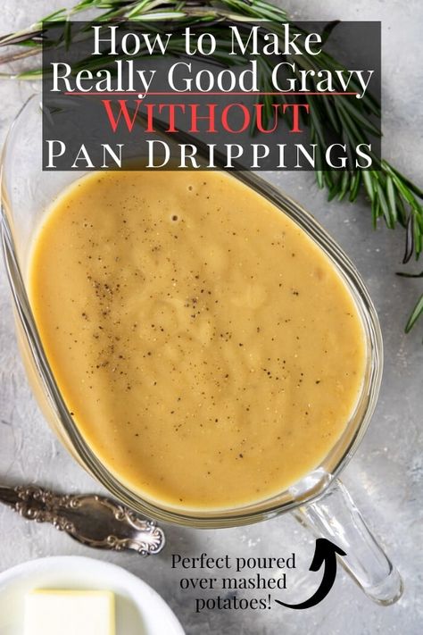 Turkey Gravy Without Drippings, Gravy Without Drippings, Easy Homemade Gravy, Turkey Gravy Recipe Easy, Best Turkey Gravy, Turkey Gravy From Drippings, Turkey Gravy Easy, Homemade Turkey Gravy, Making Turkey Gravy