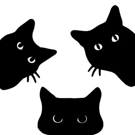 PRICES MAY VARY. Are you a crazy cat lady, a cat lover or meow-sician, our peeping garden black cats are purr-rect to brighten up your exterior or interior space.    S P E C I F I C A T I O N S :  - Name: Black Cat Yard Decor  - Color: Black  - Size:   A: 7.99*5.83 inches (approx. )  B: 8.66*6.69 inches (approx. )  C: 7.20*5.39 inches (approx. )  - Material: Metal   P A C K A G E I N C L U D E D :  3 * Black Cat Decor  6 * Screws Garden Decorations Outdoor, Black Cat Decor, Black Cat Silhouette, Peeking Cat, Outdoor Cat, Lawn Ornament, Cat Garden, Animal Silhouette, Cat Statue