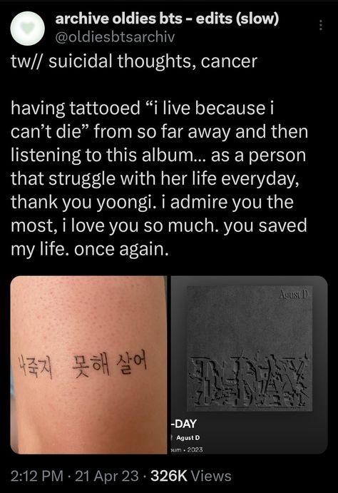 Yoongi Seven Tattoo, Agust D Quotes Wallpaper, Future's Gonna Be Okay Agustd Tattoo, August D Tattoo, Bts Tattoo Ideas Suga, Min Yoongi Tattoo, Yoongi Inspired Tattoo, Yoongi Handwriting, Small Bts Inspired Tattoos