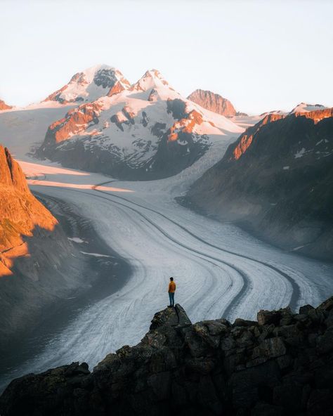 Aletsch Glacier, Switzerland Next Chapter, International Travel, Switzerland, Hiking, Natural Landmarks, History, Travel, Nature, Bergen