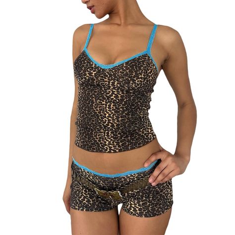 PRICES MAY VARY. Material: This matching sets for women made of high quality cotton blend, breathable, soft, skin-friendly, light weight comfortable to wear for spring, summer, fall, winter Feature:The cute cami pajamas set features v neck, low cut, bow decor, spaghetti strap camisole top, chic heart print sleeveless backless cami tank top, sheer lace tank top, matching high waisted, elastic waist shorts, relax fit, 2 piece sexy lingerie for women Design: Cute and sexy 2 piece cami sleep sets, t Pajamas Shorts Outfit, Low Waist Shorts, Lace Trim Cami Top, 2 Piece Short Set, Outfits Mit Shorts, Summer Shorts Outfits, Outfits Y2k, Short Pj Set, Women Shorts