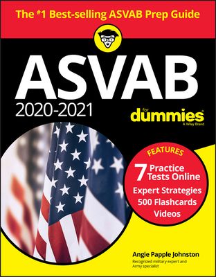 ASVAB 2020 - 2021 for Dummies, with Online Practice by Angie Papple Johnston Digital Flashcards, High School Study, Teaching Books, Air Force Women, Auto Mechanics, Classic Literature Books, Dummies Book, Test Taking Strategies, Combat Medic