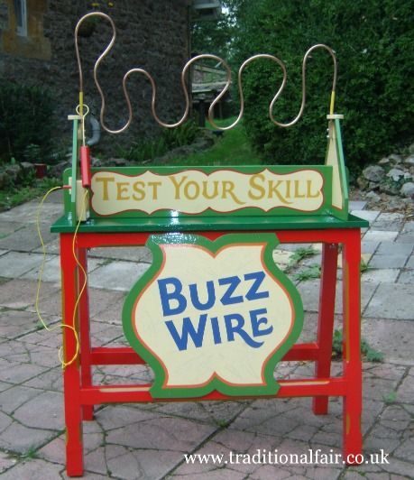 Fete Games Ideas School Fair, Buzz Wire Game, Fun Fair Games, Funfair Games, Vintage Fairground, Vintage Carnival Games, Diy Carnival Games, Fairground Games, Carnival Games For Kids