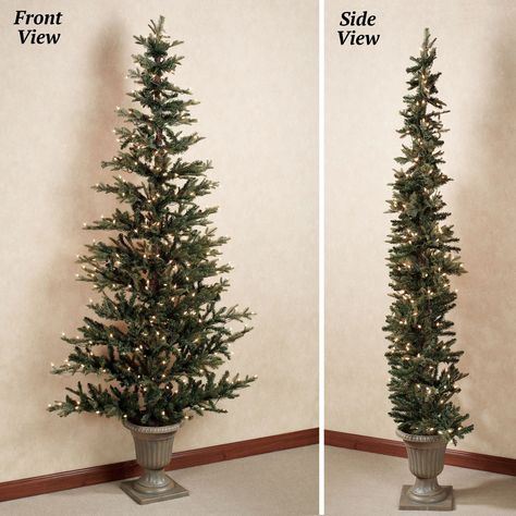 Find Flat Back Christmas Tree. Christmas trees, or more specifically the trees that become Christmas trees, are conical, with wide bases, which makes them difficult to put against a flat wall. If you don't mind an artificial tree, might we suggest a flat-back Christmas tree. No lost space behind the tree, and … Flat Back Christmas Tree, Christmas Tree In Urn, Small Space Christmas Tree, Vintage Inspired Christmas Tree, Half Christmas Tree, Half Christmas, Flat Christmas Tree, Aluminum Christmas Tree, Wall Christmas Tree