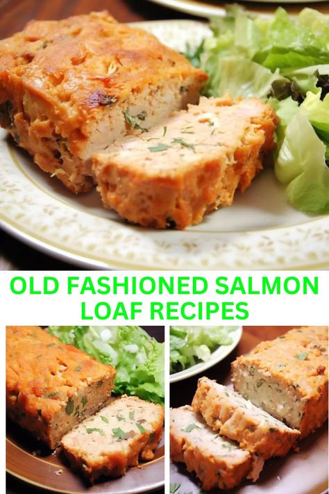 Discover the perfect blend of flavors with our Old-Fashioned Salmon Loaf recipes. Elevate your dining experience with this timeless dish. Try it today! Salmon Loaf Recipes, Canned Salmon Recipes, Flaked Salmon, Easy Salmon, Salmon Patties, Salmon Dishes, Loaf Recipes, Cooking Salmon, Classic Dishes