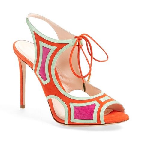 _12127912 Nicholas Kirkwood Shoes, Orange Sandals, Block Shoes, Heels Stilettos, Orange Shoes, Orange Orange, Colorful Bags, Nicholas Kirkwood, Women Shoes Online