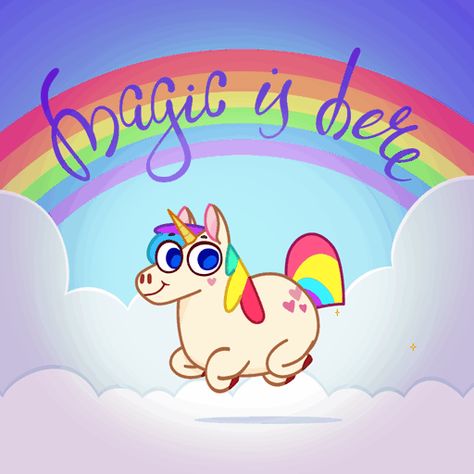 Rainbow Unicorn - Animated stickers for Telegram Animation Character Design, Animation Character, Telegram Stickers, Graphics Animation, Disney Princess Art, Animated Stickers, Motion Graphics Animation, Princess Art, Character Design Animation