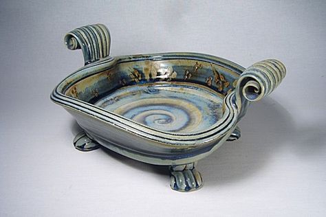 Ceramics by John Calver at Studiopottery.co.uk - 2015. Squared Bowl, 30cms x 26cms Casserole Pottery, Pottery Handles, Ceramic Handles, Coil Pots, Pottery Platter, Ceramic Soap Dish, Pottery Handbuilding, Ceramic Platters, Pottery Marks