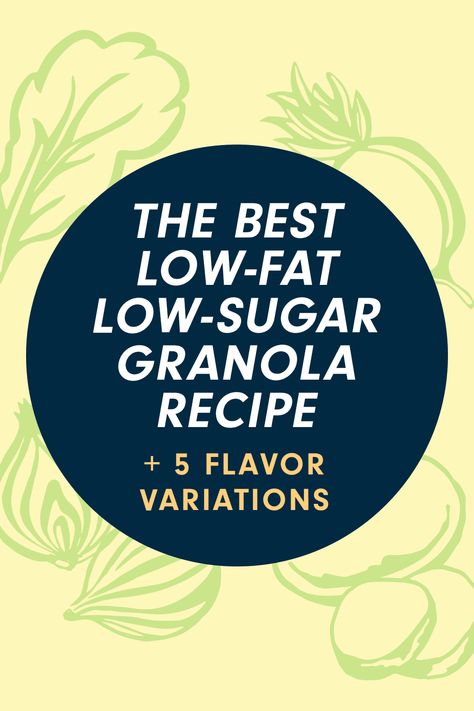 The Best Low-Fat, Low-Sugar Granola Recipe + 5 Flavor Variations via @forksoverknives Healthy Granola Recipe Low Sugar, Low Fat Granola Recipe, Low Sugar Granola Recipe, Vegan Granola Recipe, Cherry Granola, Low Sugar Granola, Peanut Butter Blueberry, Flavor Combos, Granola Recipe Healthy