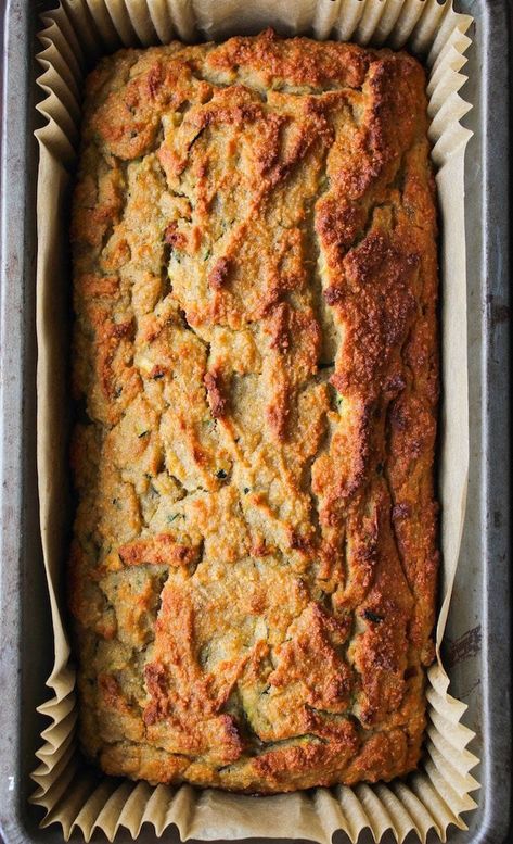 Paleo Zucchini Bread - moist, tender, and naturally sweetened. Enjoy along side a cup of coffee or as a light snack any time of day! Paleo Zucchini Bread, Paleo Zucchini, Paleo Snack, Paleo Bread, Paleo Baking, Paleo Sweets, Low Carb Dessert, Paleo Diet Recipes, Paleo Treats