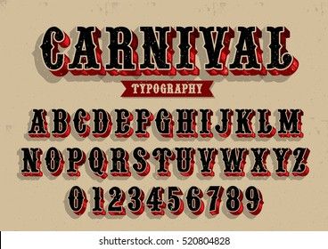 Circus Letters, Carnival Font, Circus Font, Sign Painting Lettering, Design Alphabet, Japan Illustration, Vintage Logos, Tattoo Lettering Fonts, Sign Writing